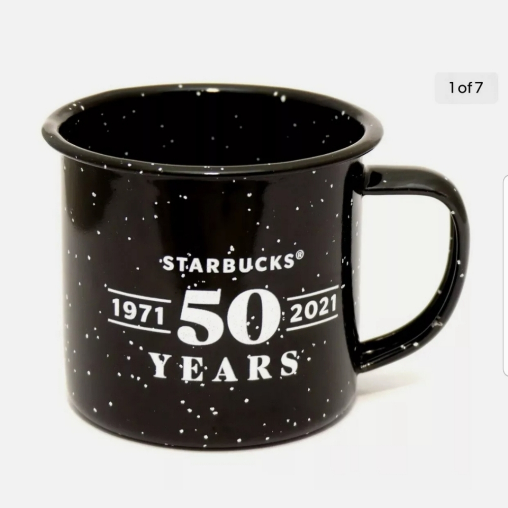 Starbucks 50th ANNIVERSARY METAL ESPRESSO MUG CUP